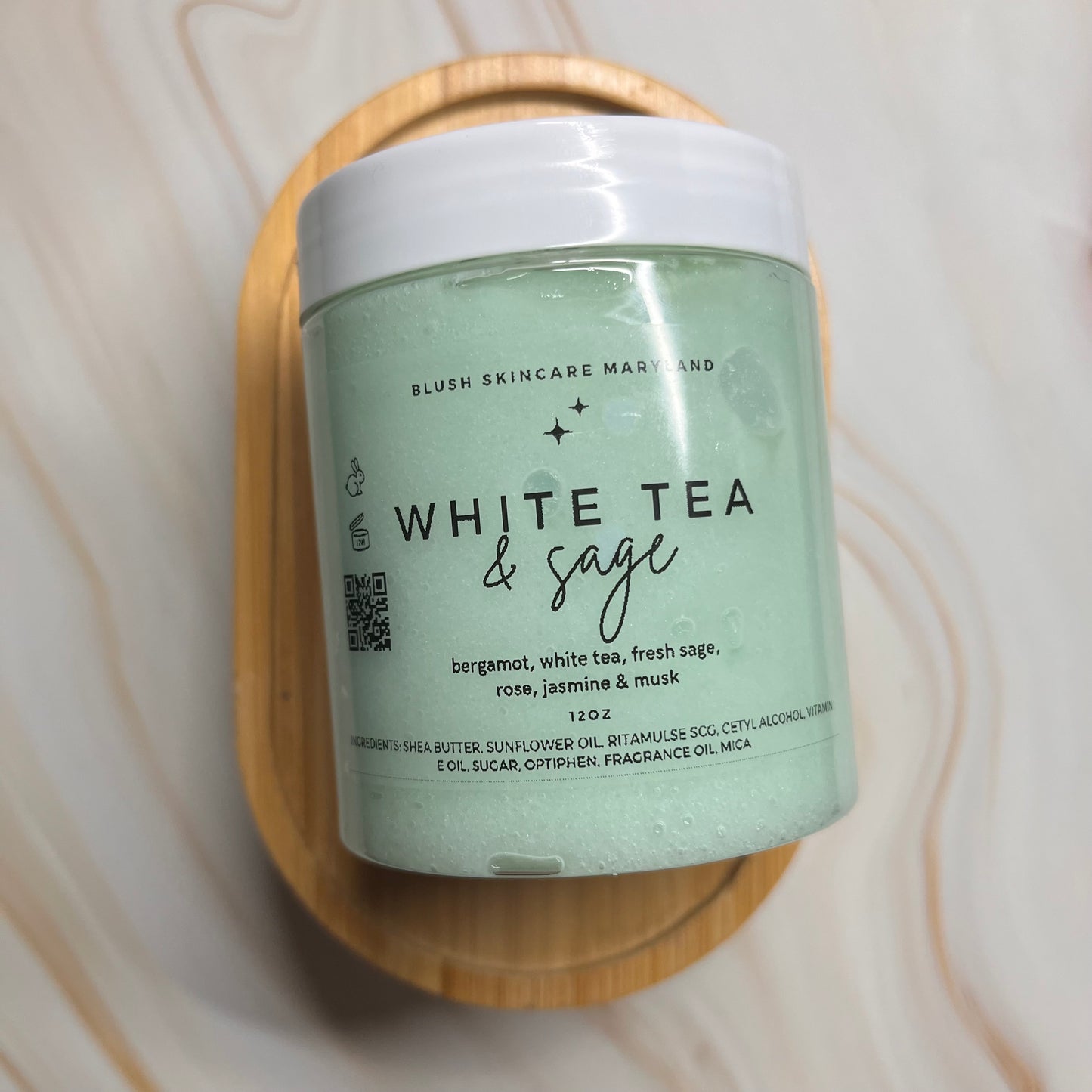 White Tea & Sage Sugar Scrub