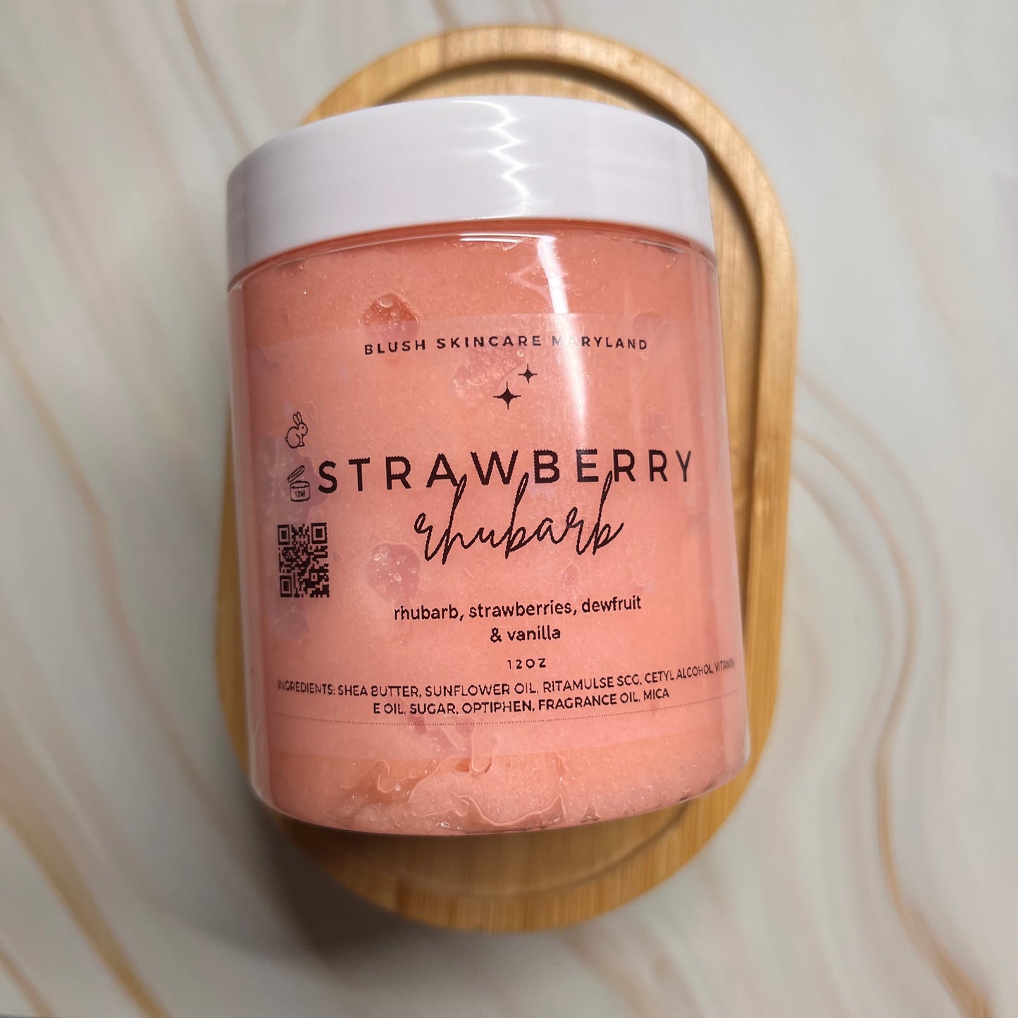 Strawberry Rhubarb Sugar Scrub