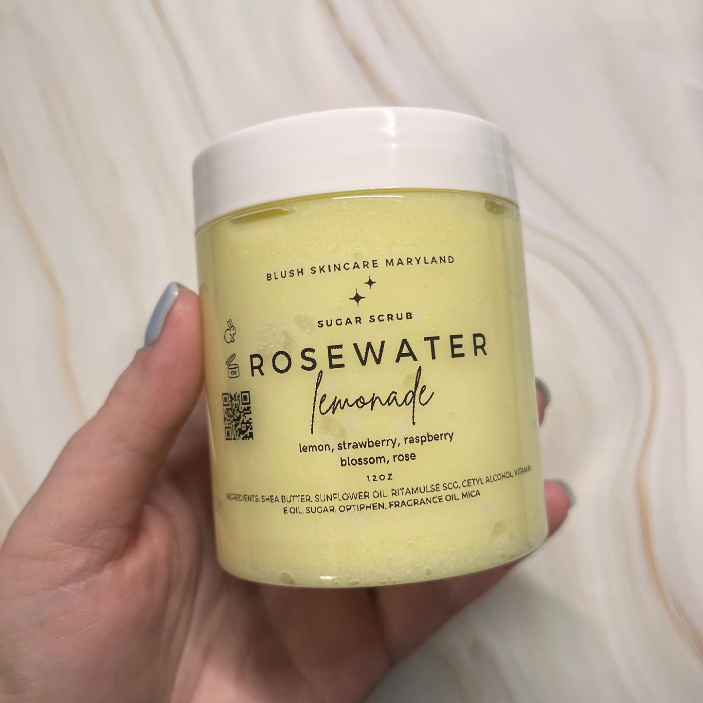 Rosewater Lemonade Sugar Scrub