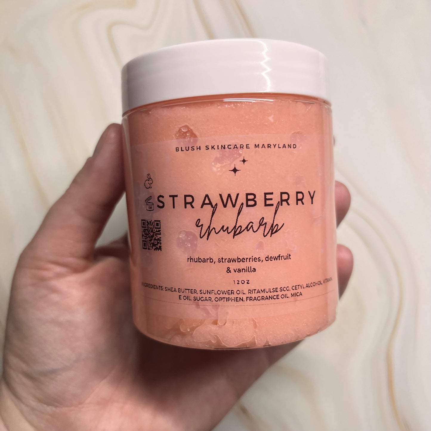 Strawberry Rhubarb Sugar Scrub