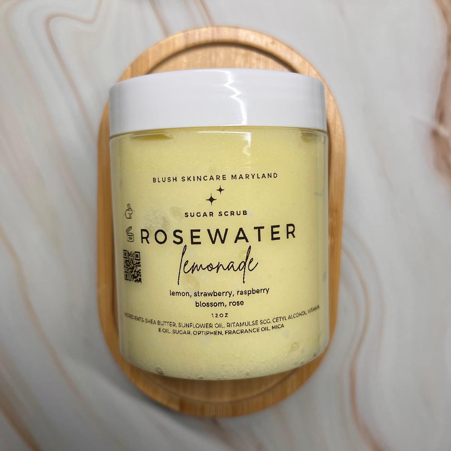 Rosewater Lemonade Sugar Scrub