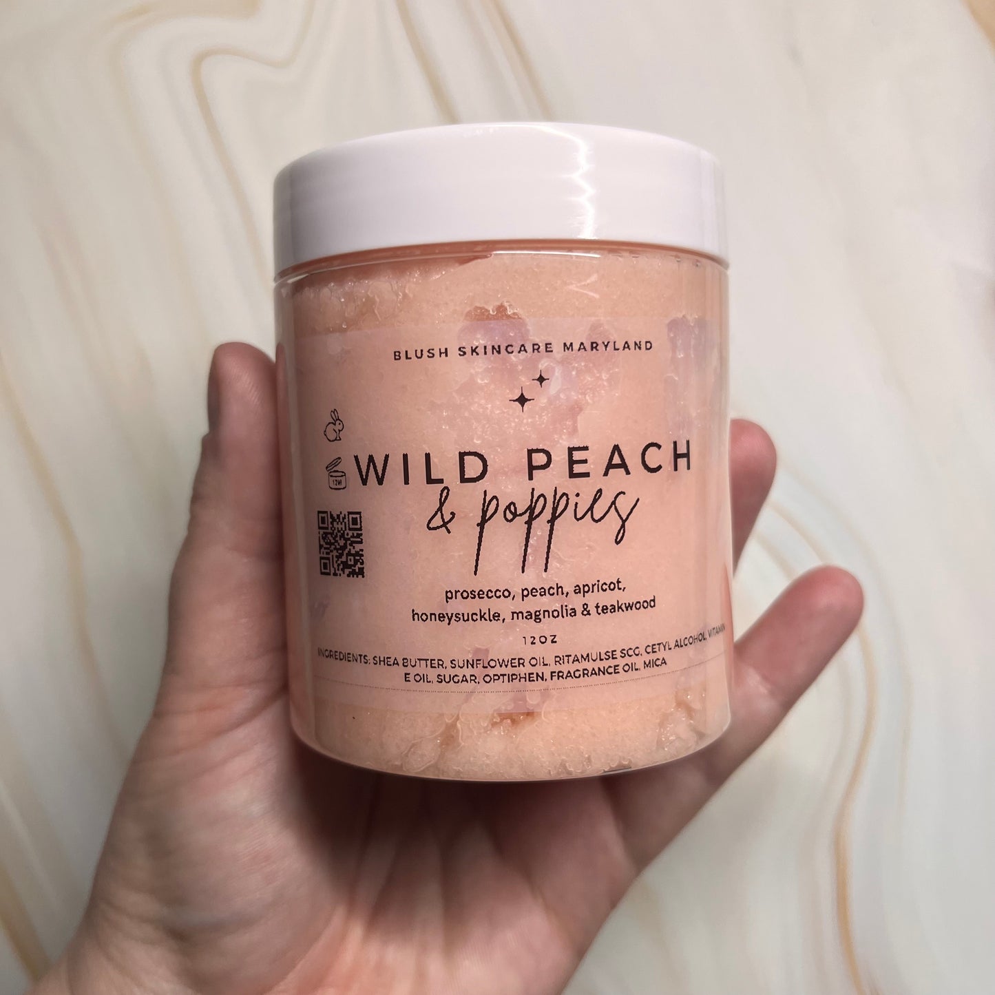 Wild Peach & Poppies Sugar Scrub