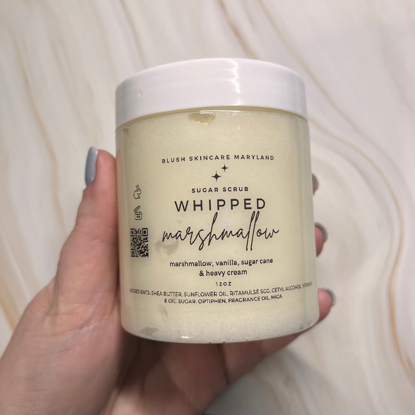 Whipped Marshmallow Sugar Scrub