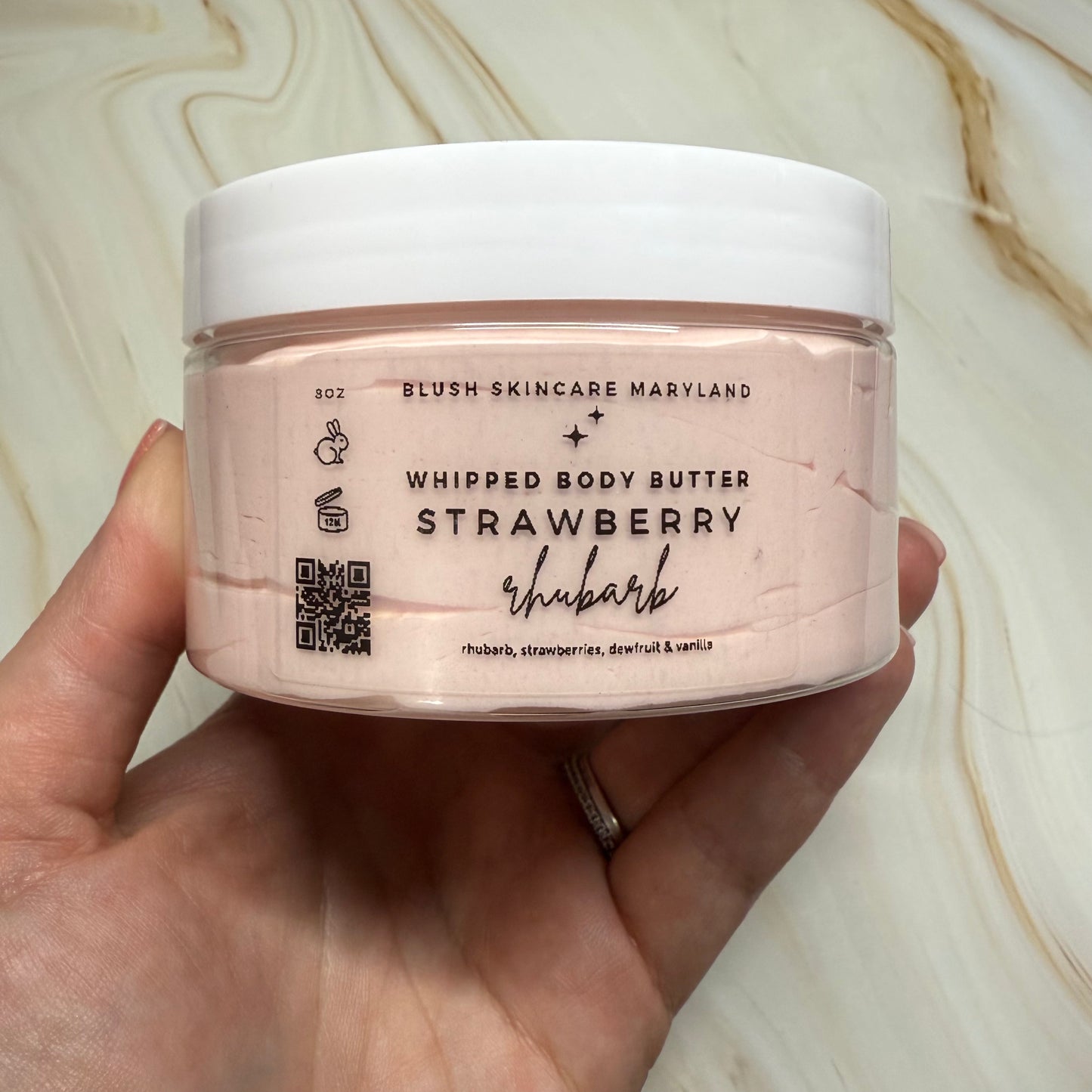 Strawberry Rhubarb Whipped Body Butter